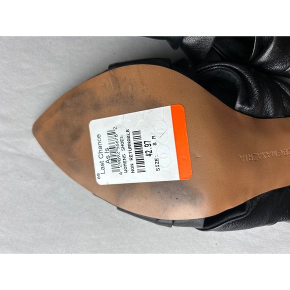 BCBGMAXAZRIA Black Leather Dixie Sandals Size 8 - Picture 9 of 9